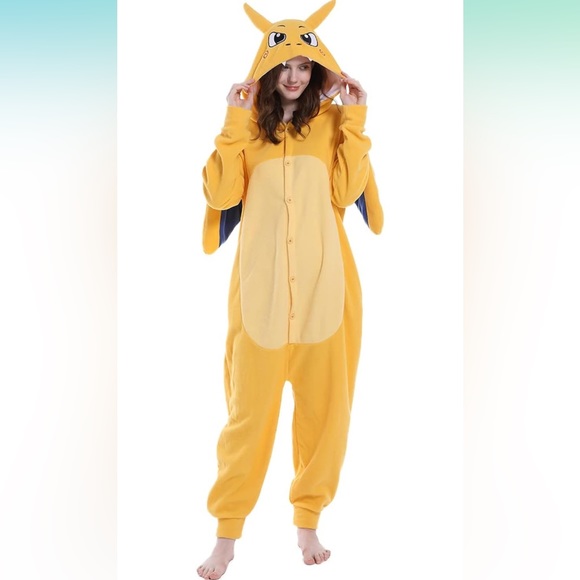 Pokemon Charizard (Charmanader Evo) Onesie For Adults and Teenagers (Size S-XL) - Picture 1 of 4